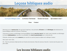 Tablet Screenshot of lecon-biblique-audio.com